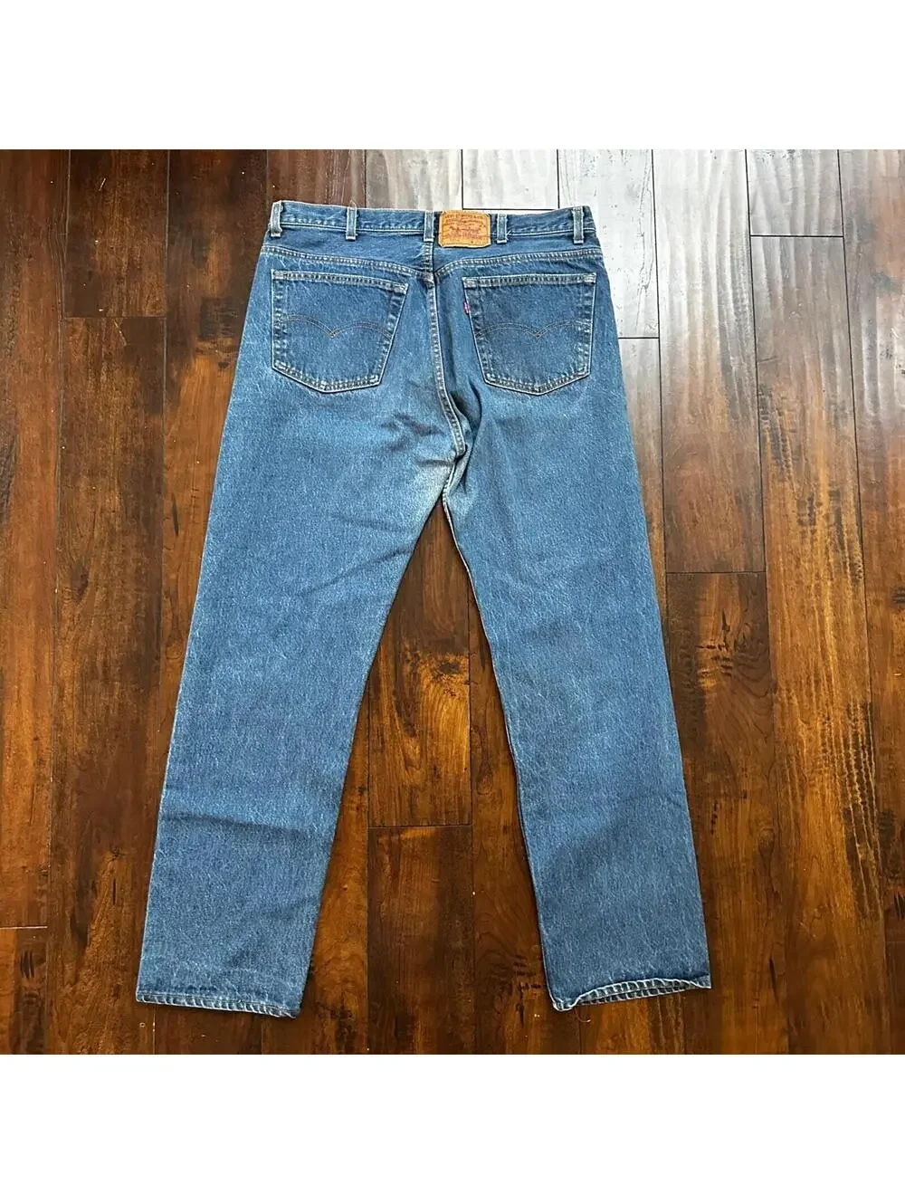 VTG 90s Levis 501 Button Fly 40x36 USA Tag Jeans Straight Wash Blue XX Act 36x32
